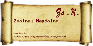 Zsolnay Magdolna névjegykártya